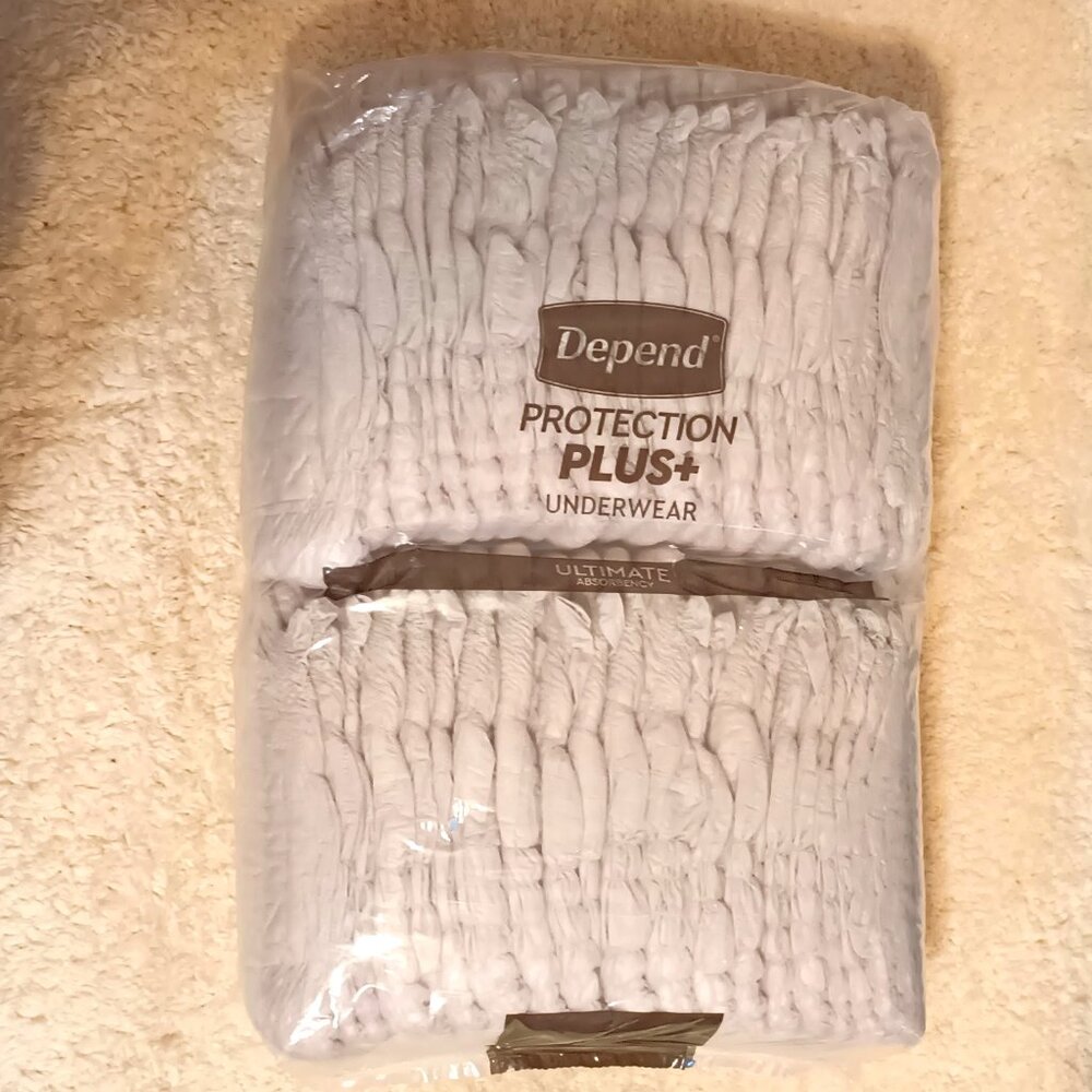 COPY - *NEW & UNUSED ~ Depend Protection Plus+ Disposable Underwear for Men 40 …
